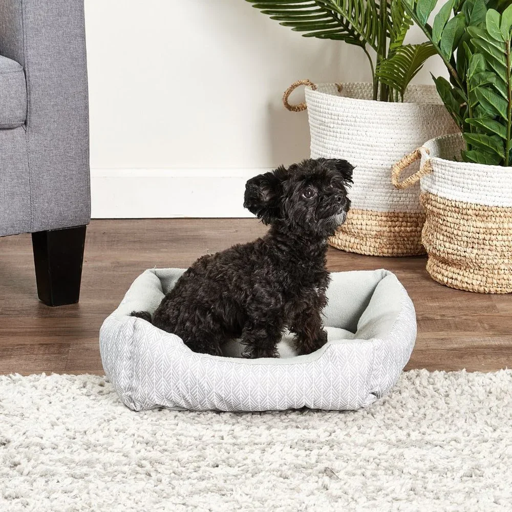 ImSmall Cuddler Dog Bed, Gray